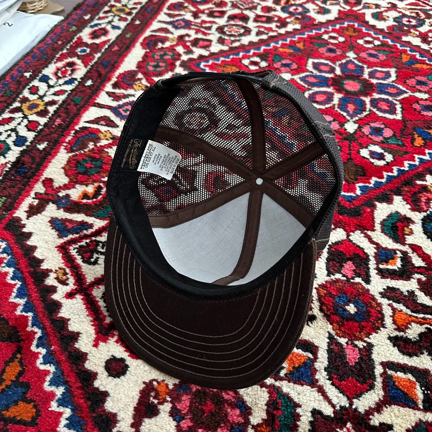 tenderloin trucker cap with oval logo