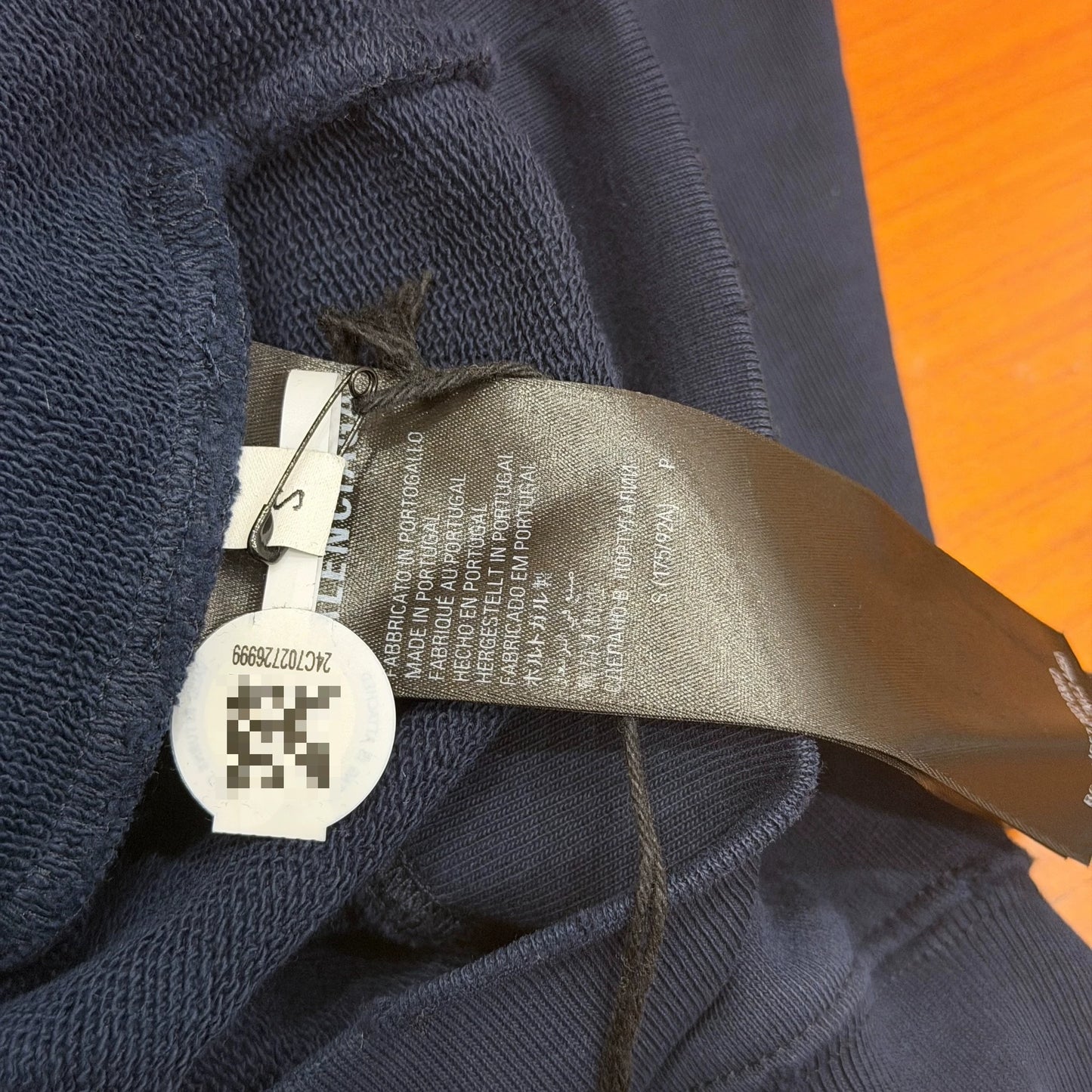 Balenciaga Navy Logo Sweatshirt