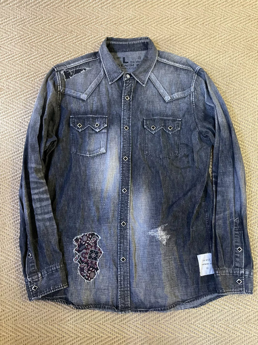Vanquish & Fragment Denim Long Sleeve Shirt