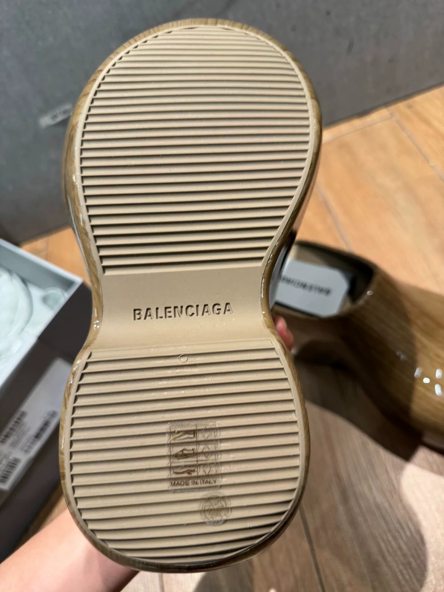 Balenciaga Technoclog Rubber Printed Shoes