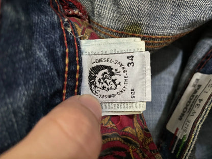 diesel wide-leg vintage denim pants