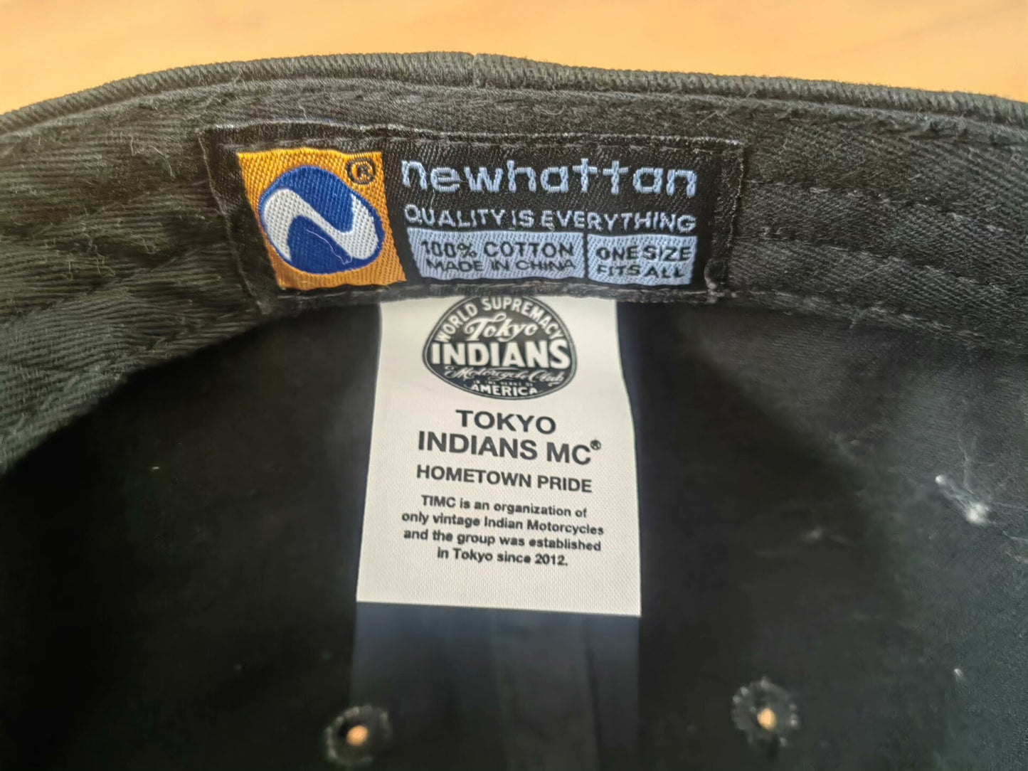 embroidered baseball cap from tokyo indians