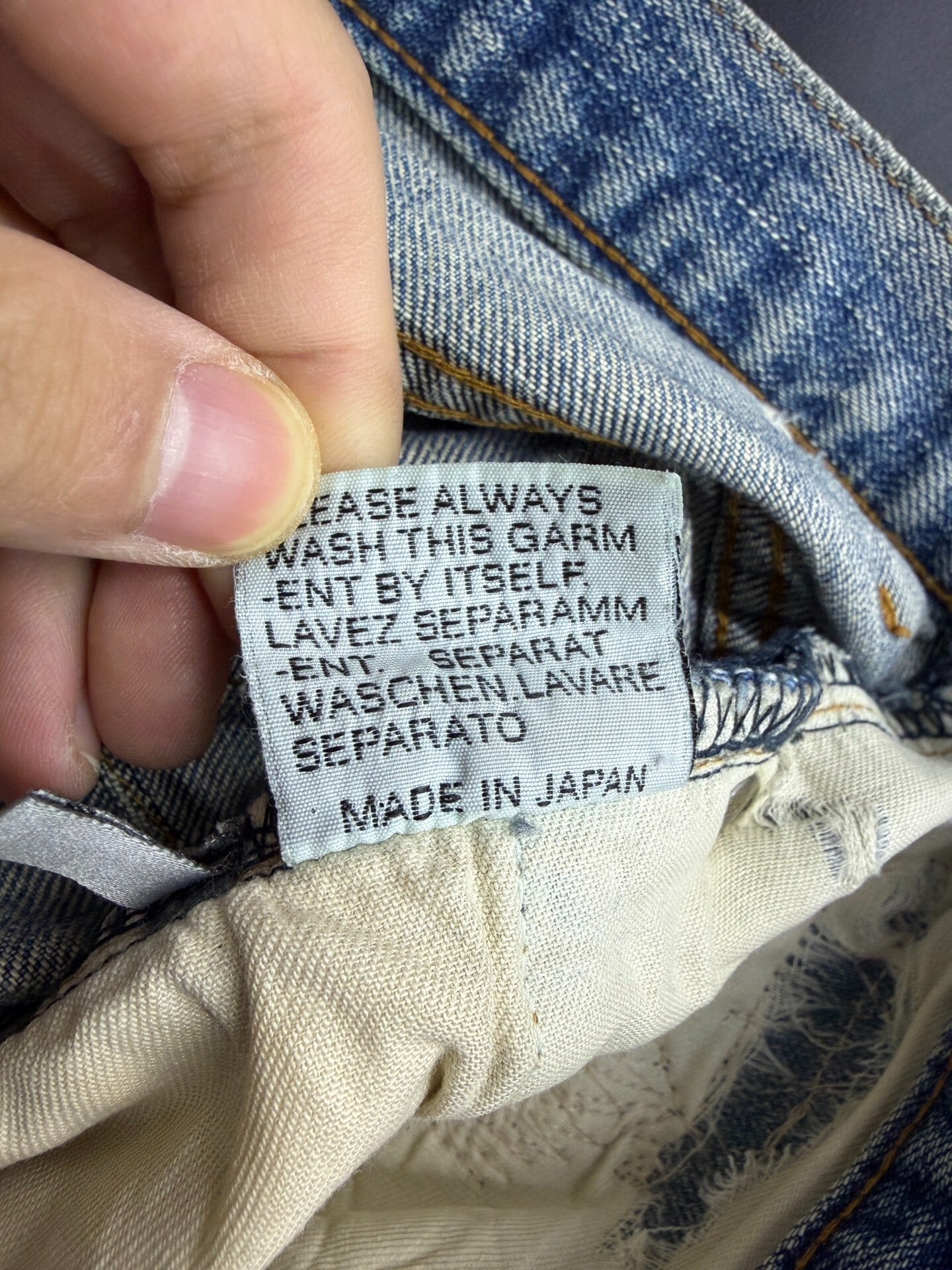 Dior Cat Scratch Distressed Denim Jeans