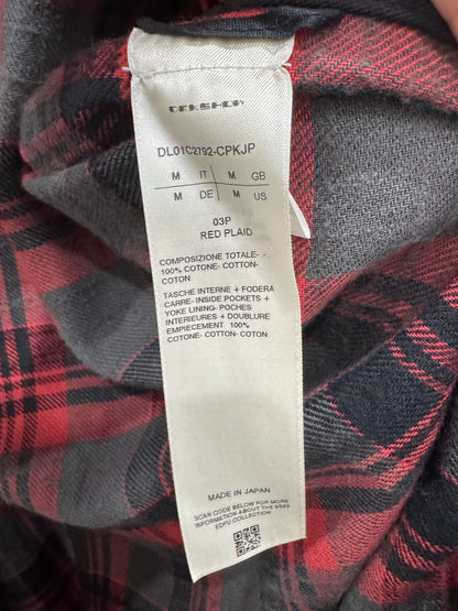 Rick Owens Drkshdw Distressed Plaid Shirt
