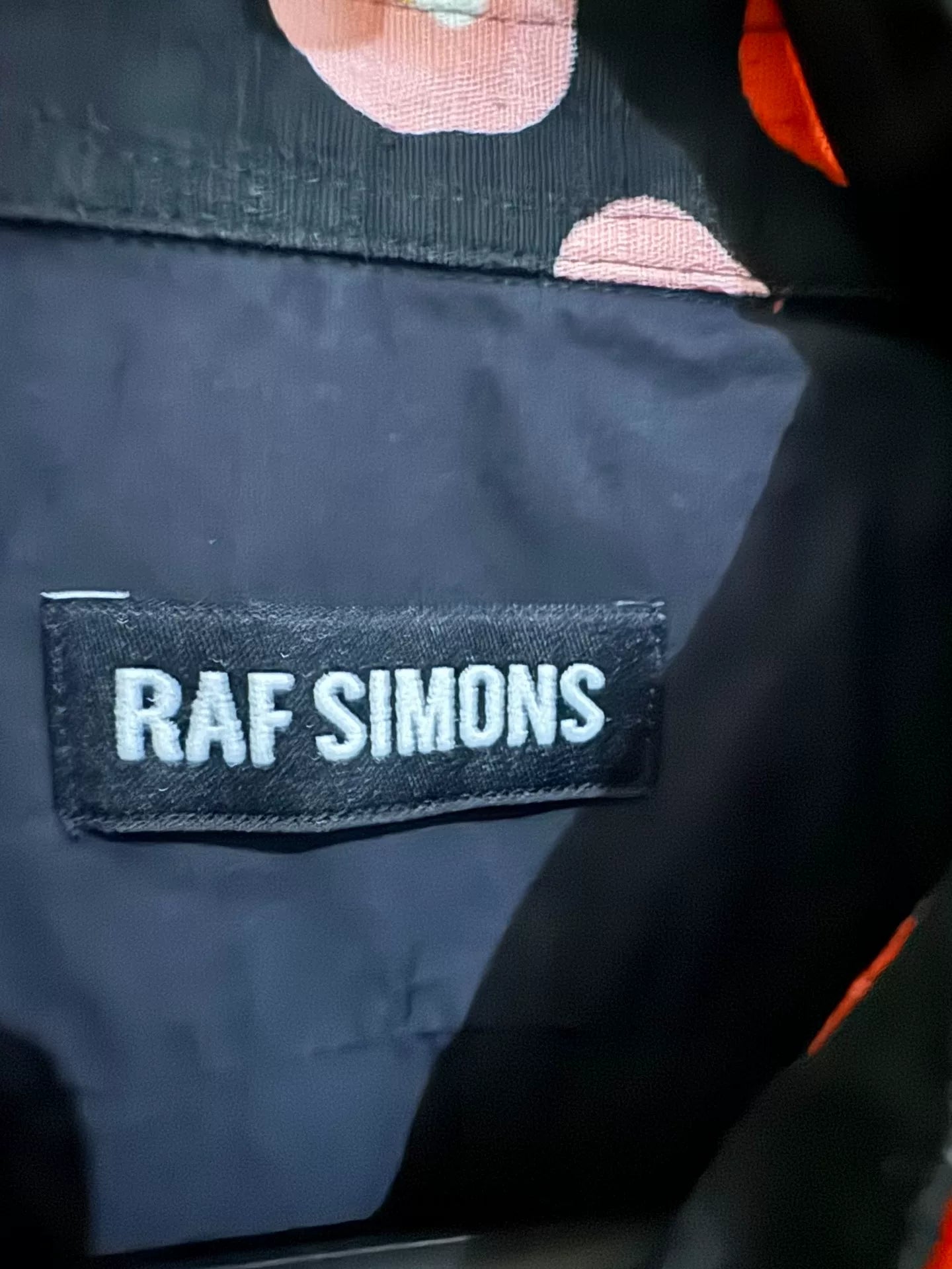 Raf Simons Floral Collar Short Sleeve Shirt