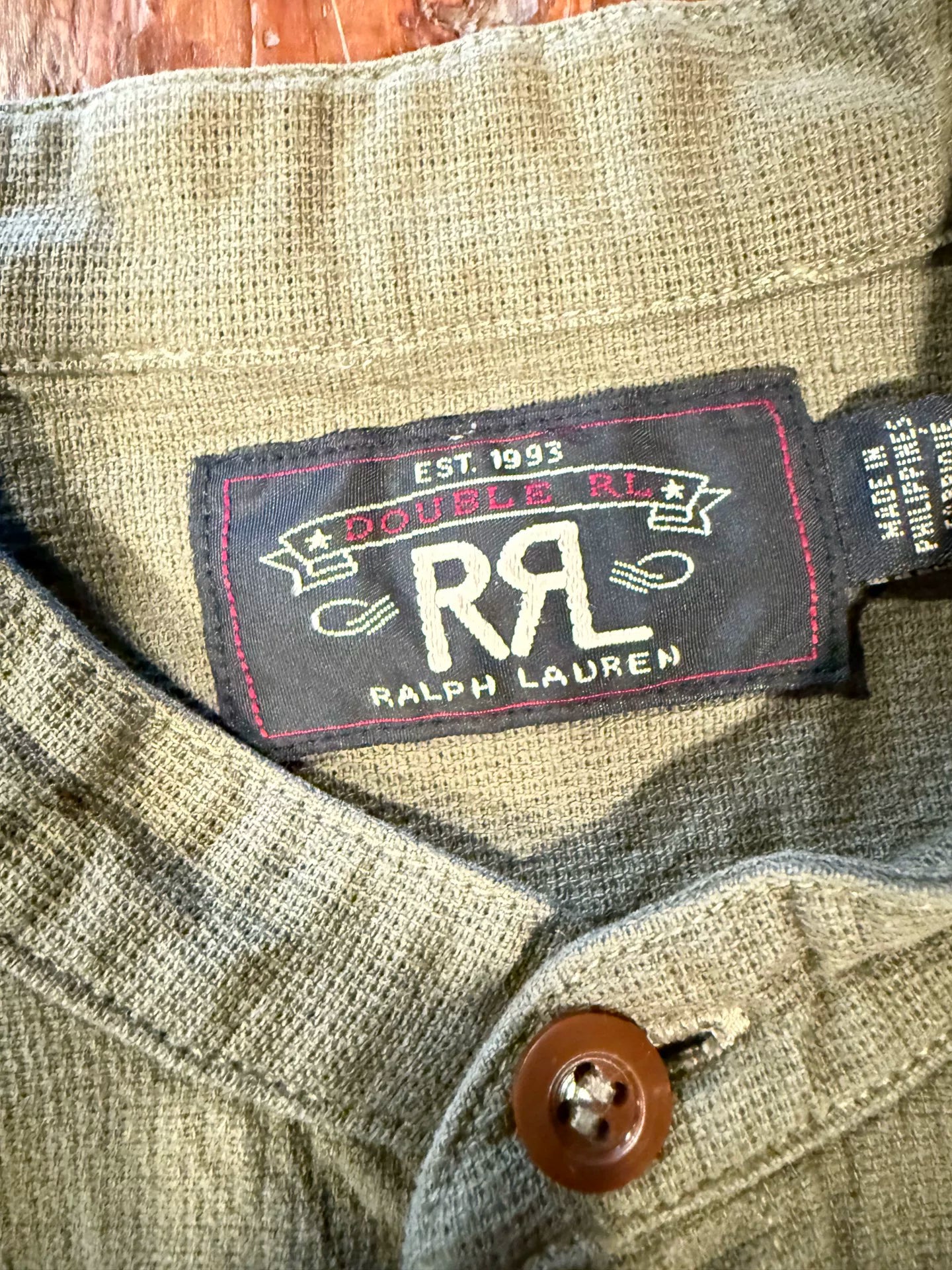 RRL Ralph Lauren Military Green Shirt