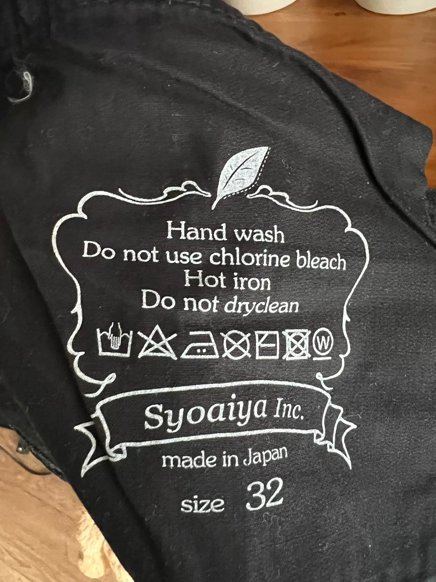 classic black denim jeans with red selvedge