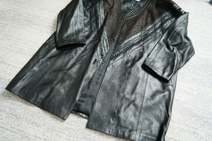 Dries Van Noten Leopard Patchwork Leather Jacket