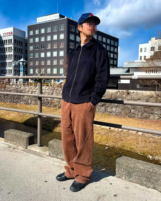 dime cyclone french terry pants in brown