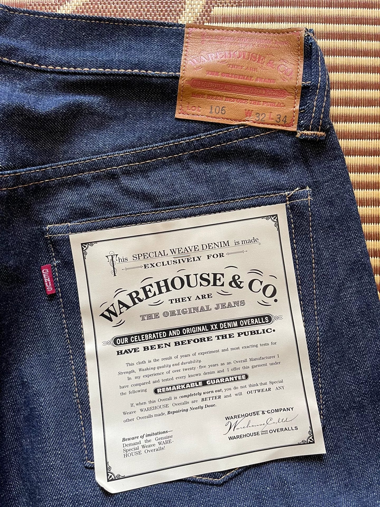 Warehouse 106 1966 Acid Wash Jeans W32