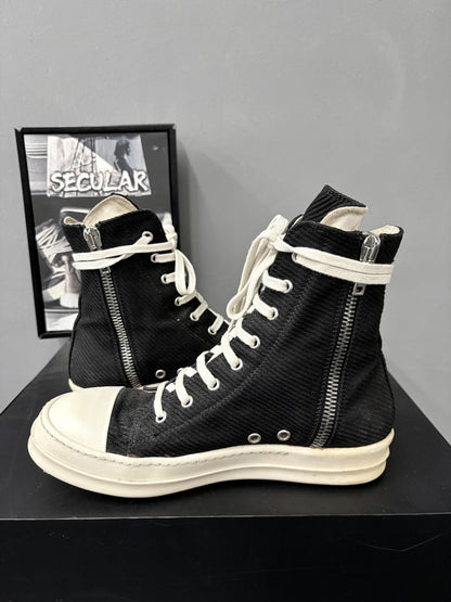 Rick Owens Drkshdw High-Top Canvas Shoes