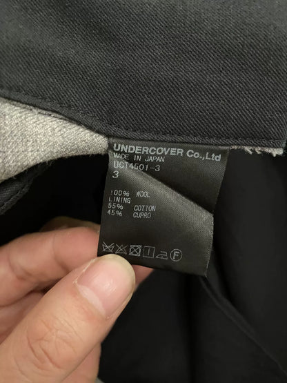 UNDERCOVER Light Gray Wool Tapered Pants