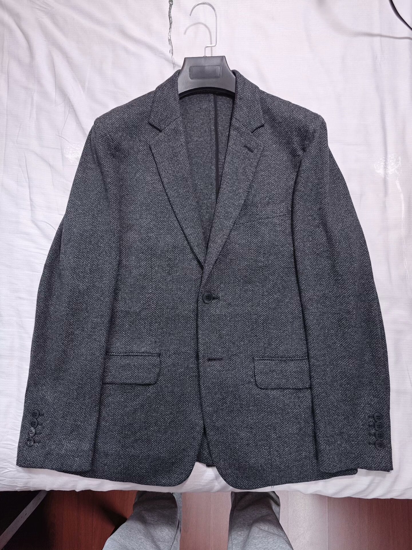 Agnes b Wool Blend Casual Blazer