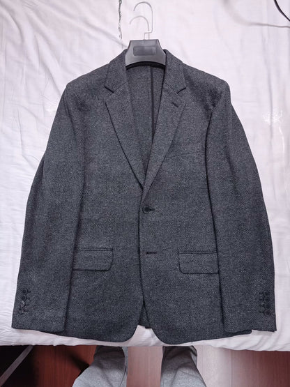 Agnes b Wool Blend Casual Blazer