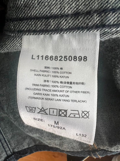 denim hunting jacket with corduroy collar