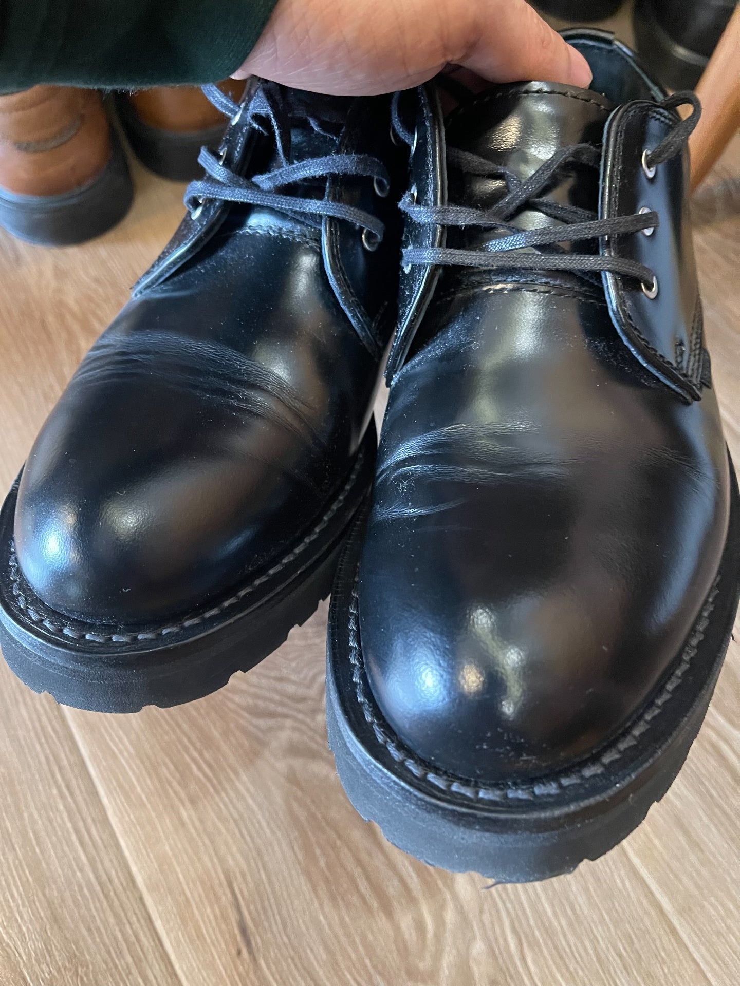 N.HOOLYWOOD DANNER Derby Leather Shoes