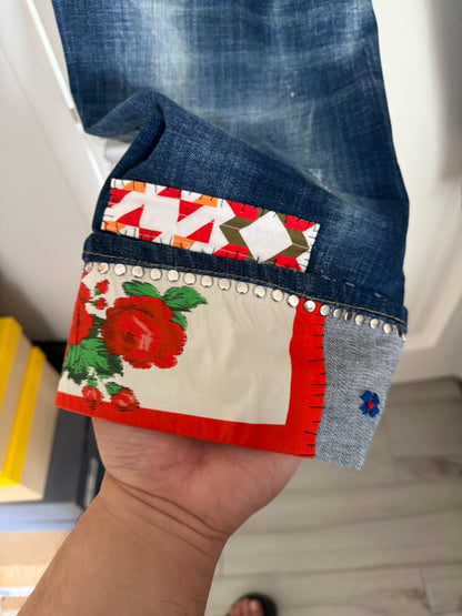 dsquared2 big brother distressed denim pants