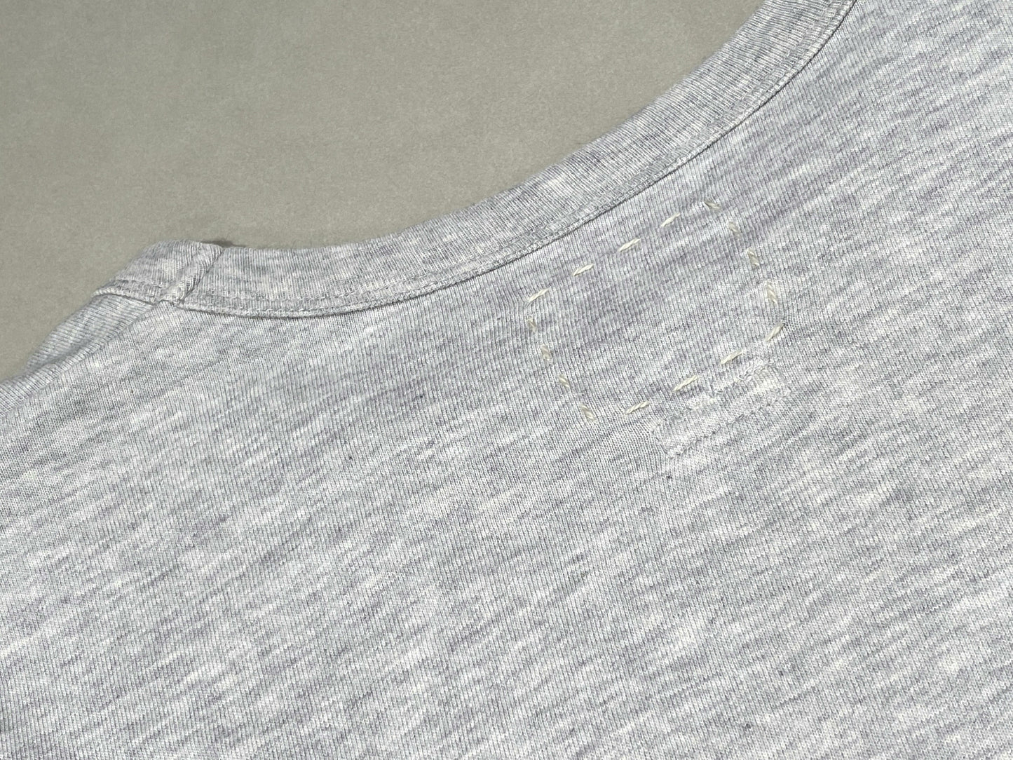 VisVim Light Gray Embroidered T-Shirt