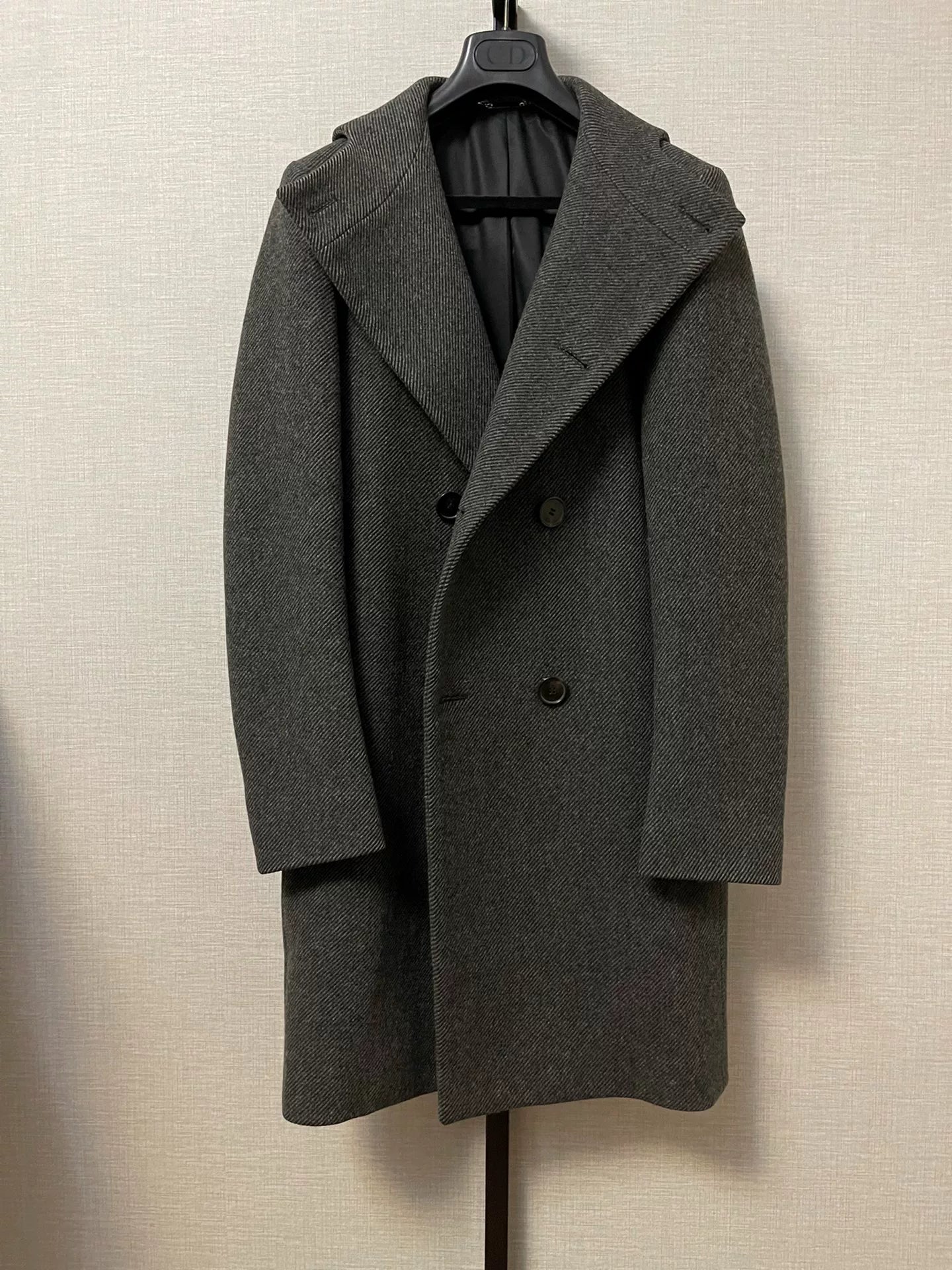 Dior Homme Wool Blend Hooded Coat