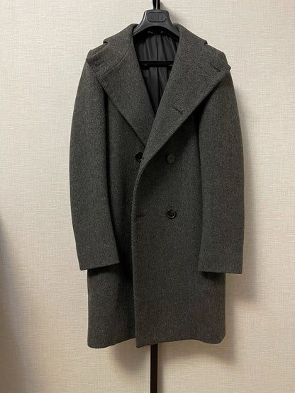 Dior Homme Wool Blend Hooded Coat