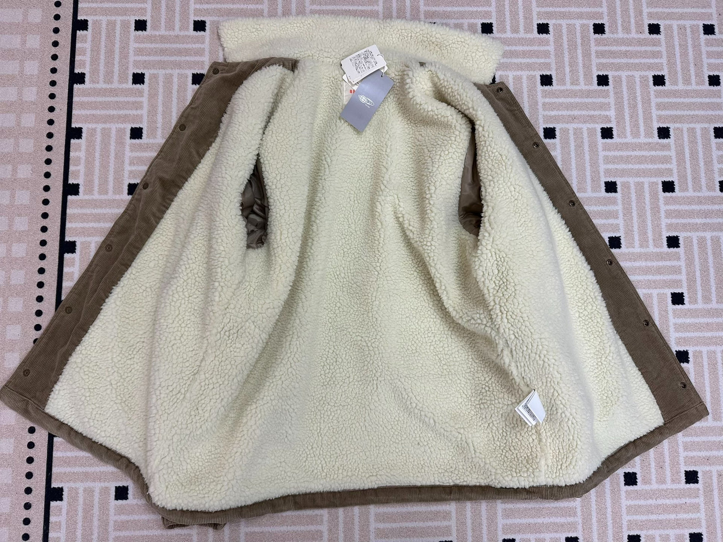 BEAMS Corduroy Boa Coach Jacket