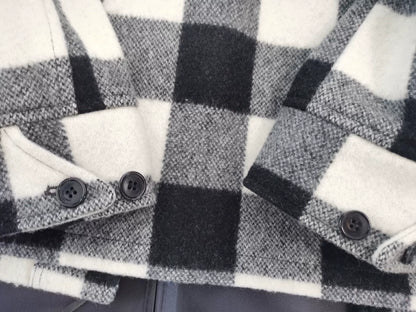 Saint Laurent Paris Checkered Shirt Jacket