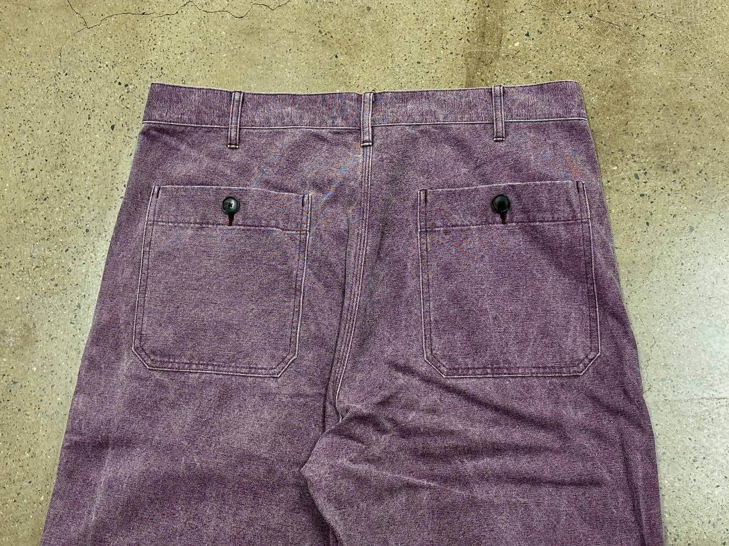 AURALEE Washed Organic Canvas Pants