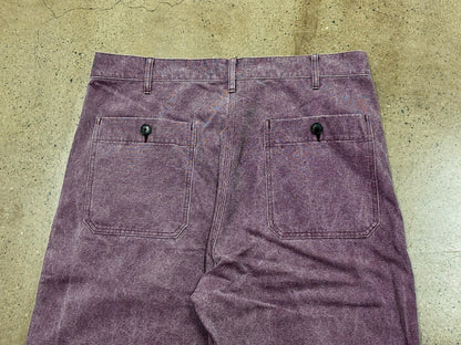 AURALEE Washed Organic Canvas Pants