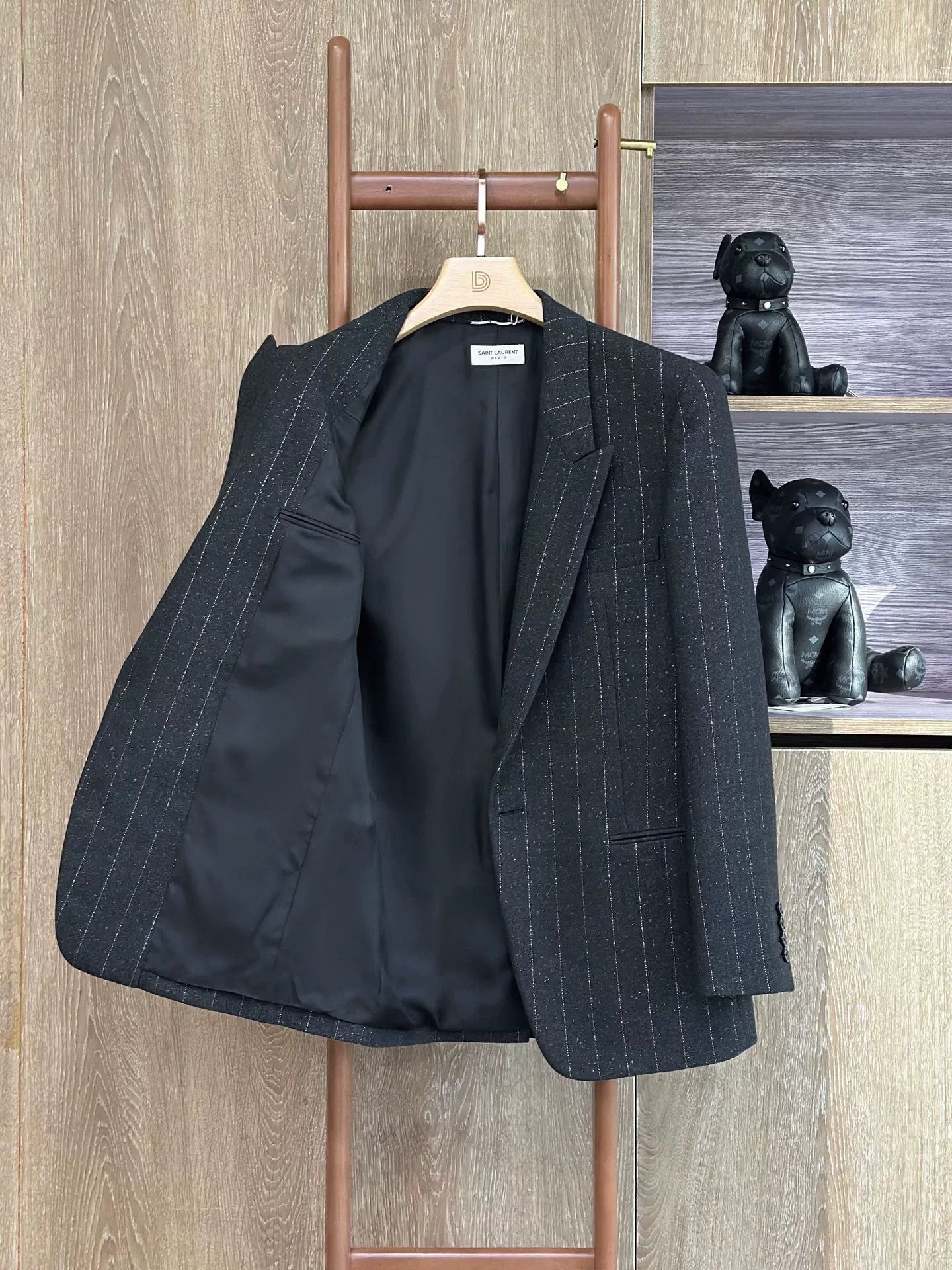 SAINT LAURENT Structured Pinstripe Blazer