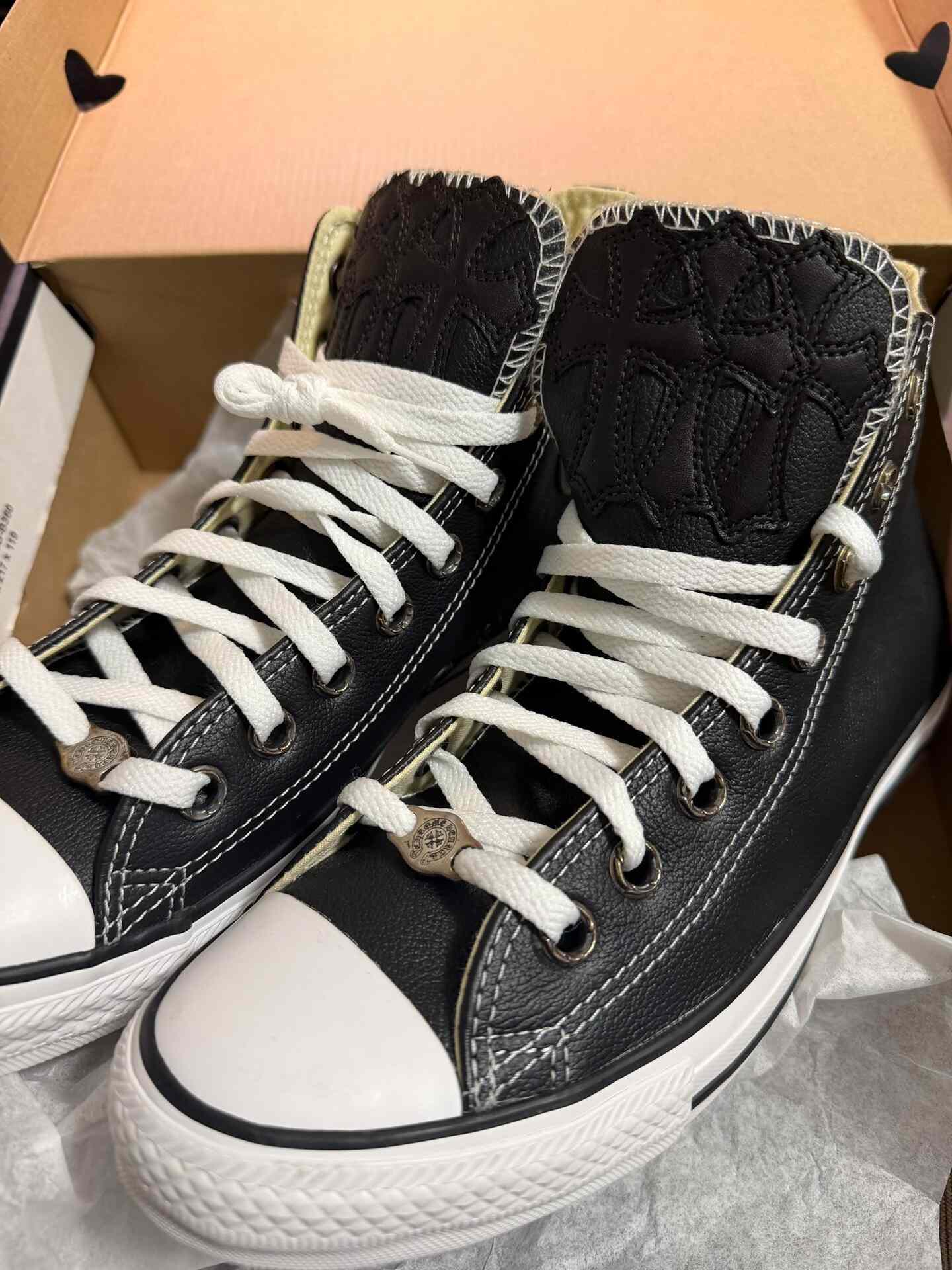 Chrome Hearts Converse Leather All Star