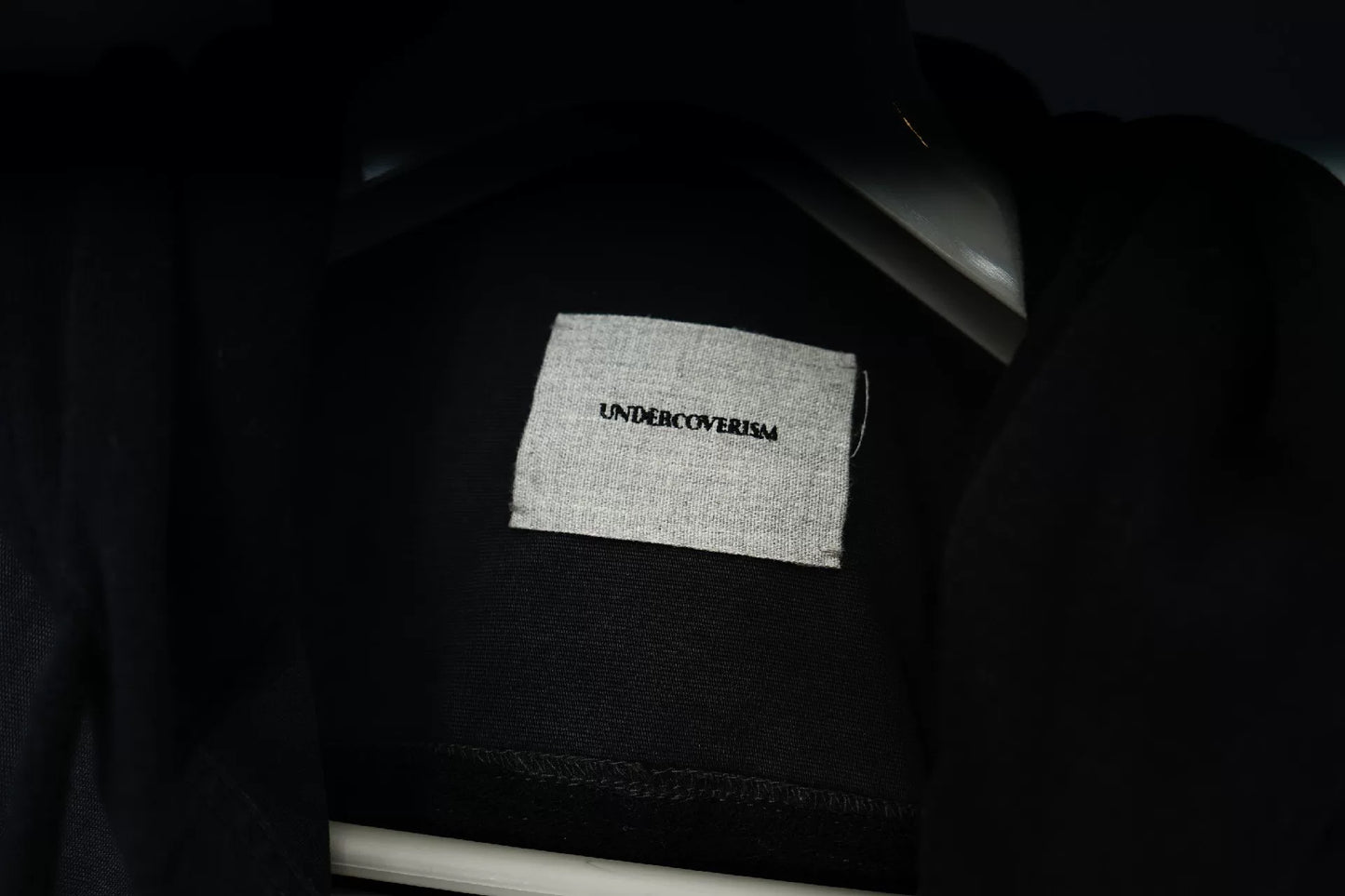 Undercover Leather Sleeve Denim Jacket