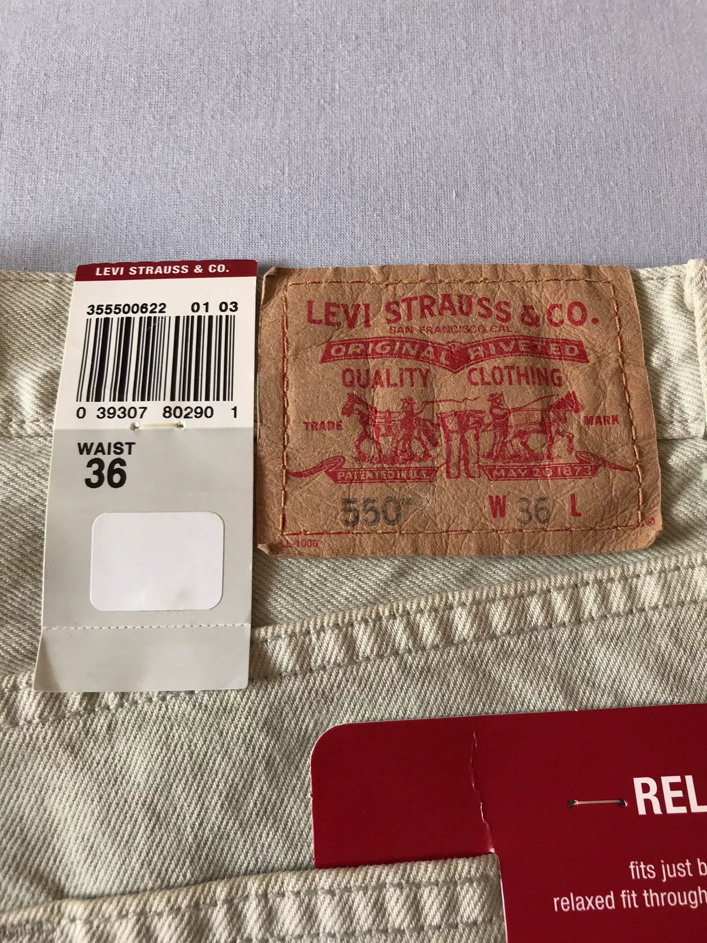 Levi's 550 Washed Denim Shorts W36