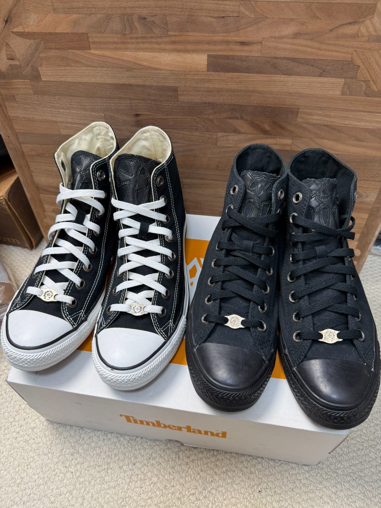 Chrome Hearts Converse Cross Patch Canvas