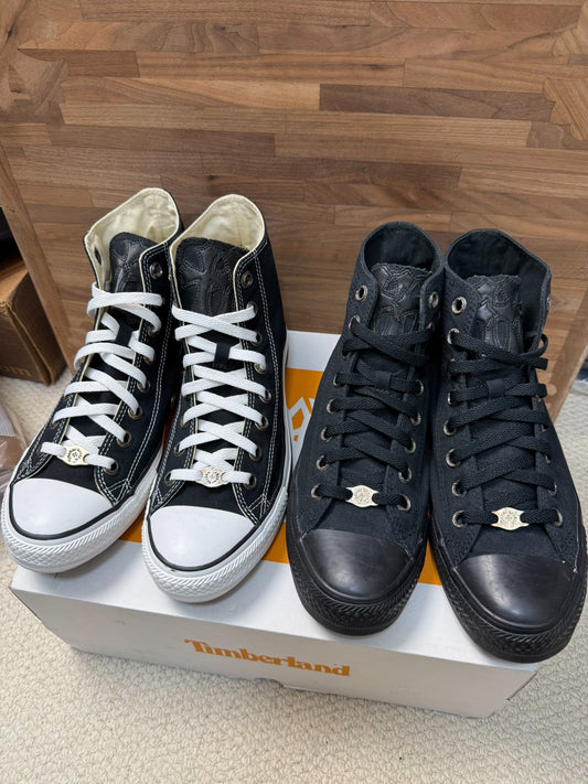 Chrome Hearts Converse Cross Patch Canvas