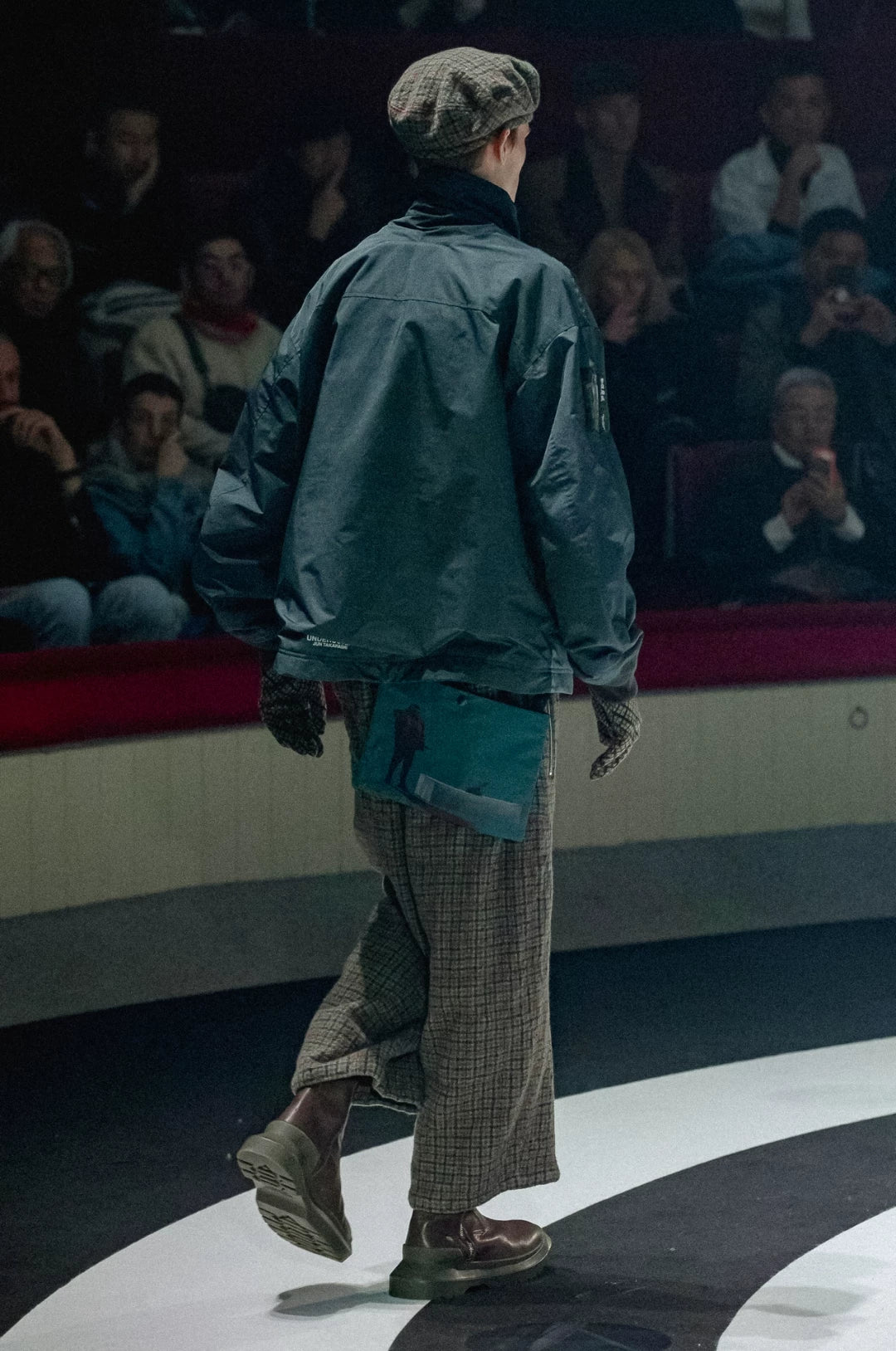 undercover windproof zip jacket with spider image