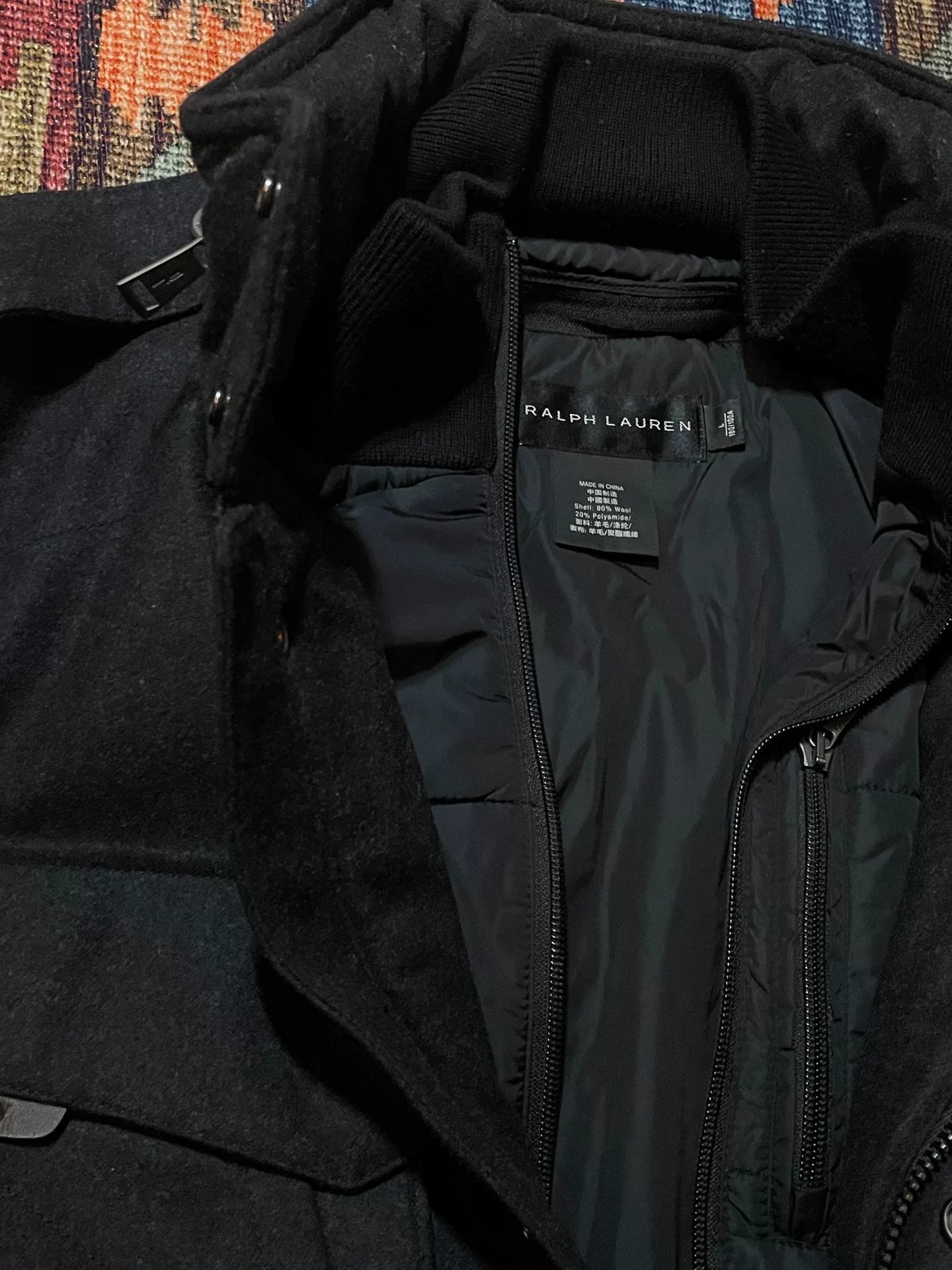 Ralph Lauren Black Label Wool Motorcycle Jacket