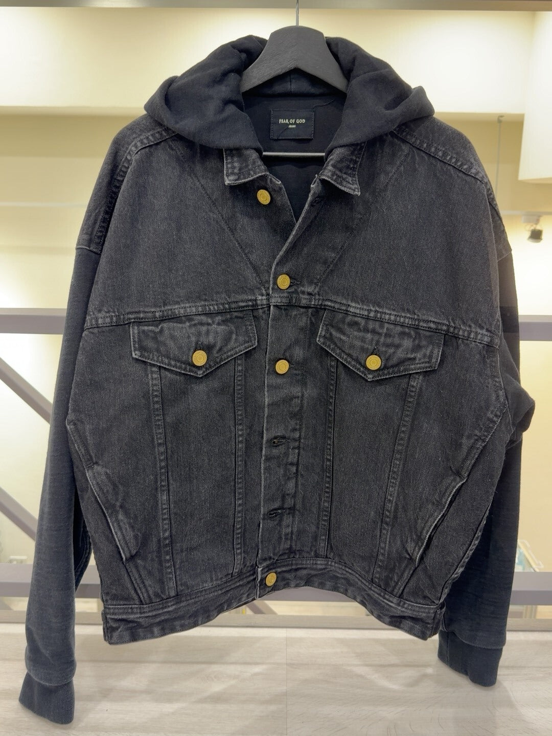 Fear of God Black Denim Jacket