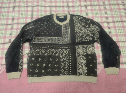 kapital bandana big sweatshirt in black