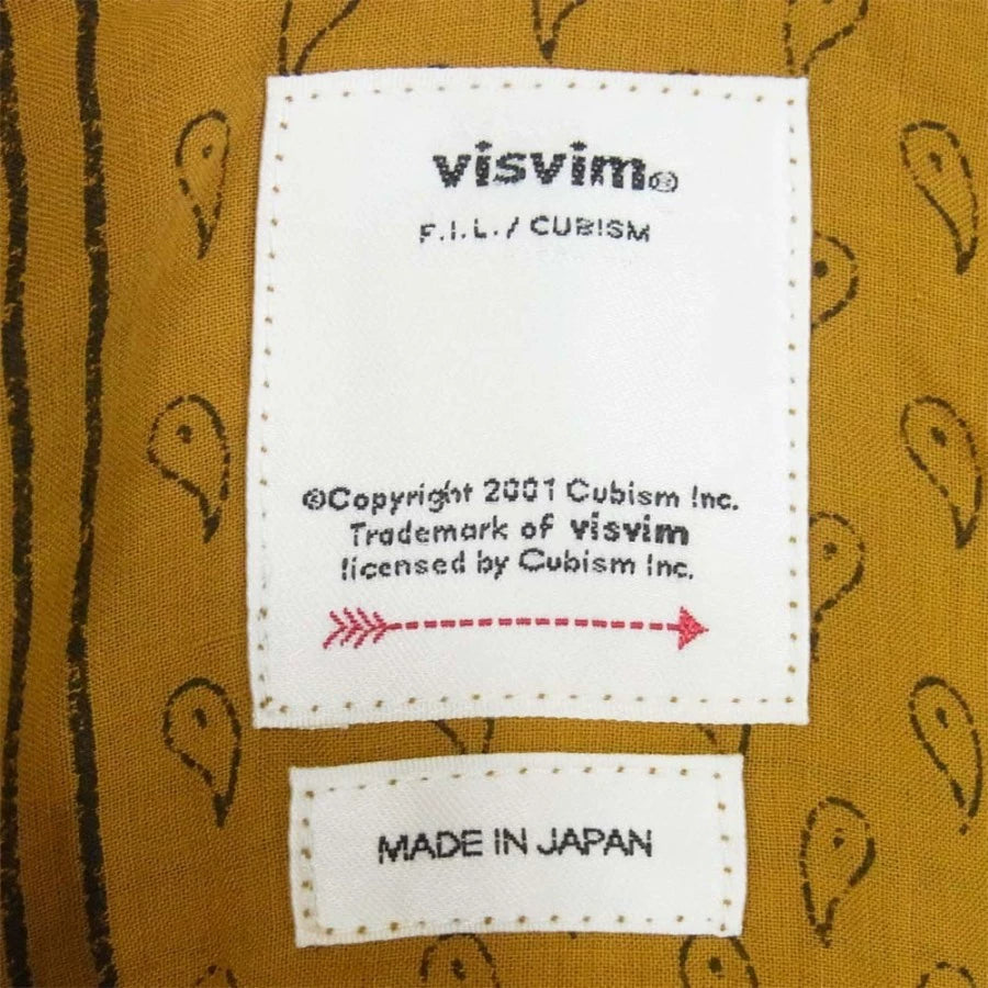VISVIM Mustard Paisley Pattern Shirt