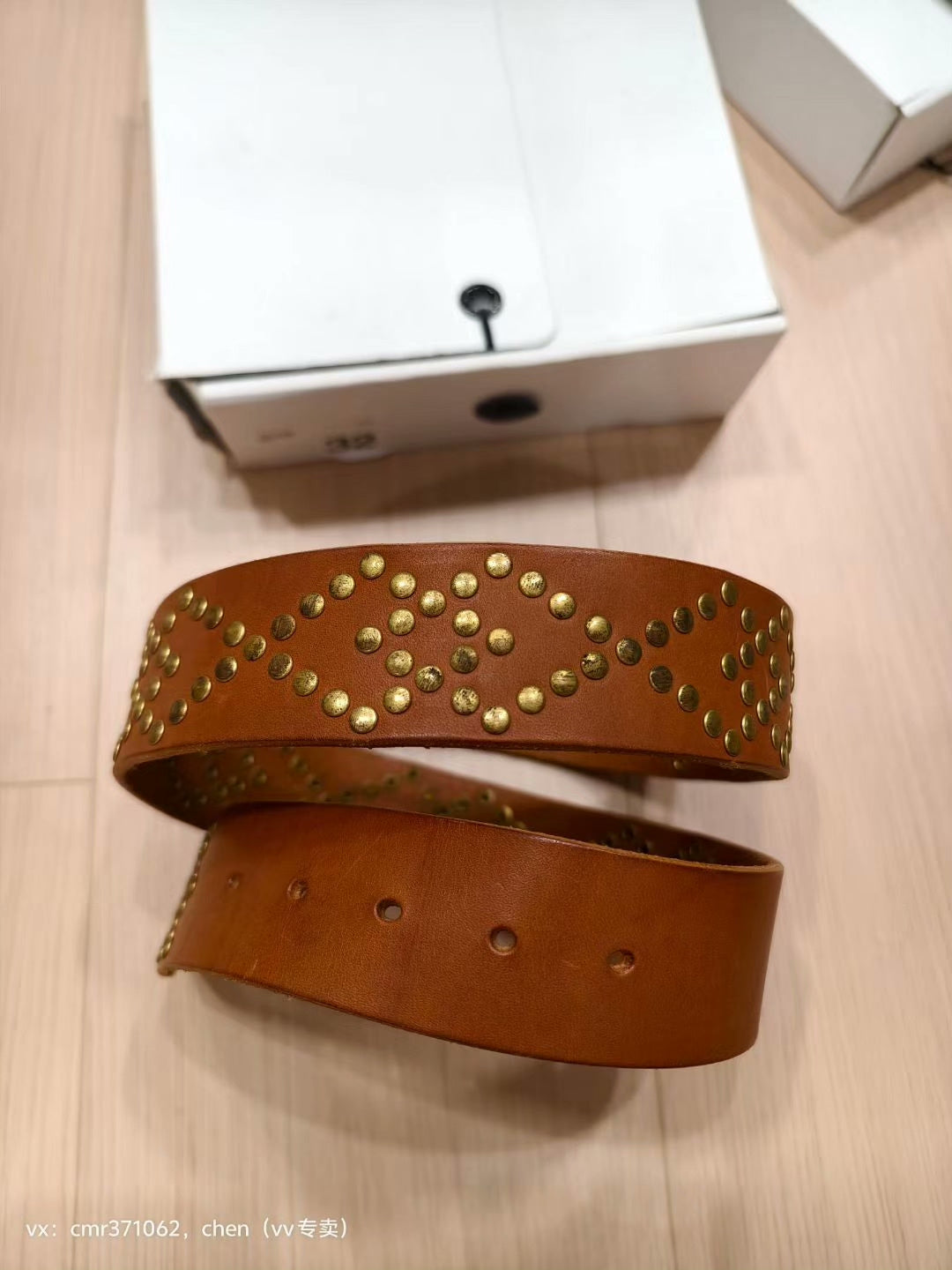 visvim 17SS STUDS BELT 45MM