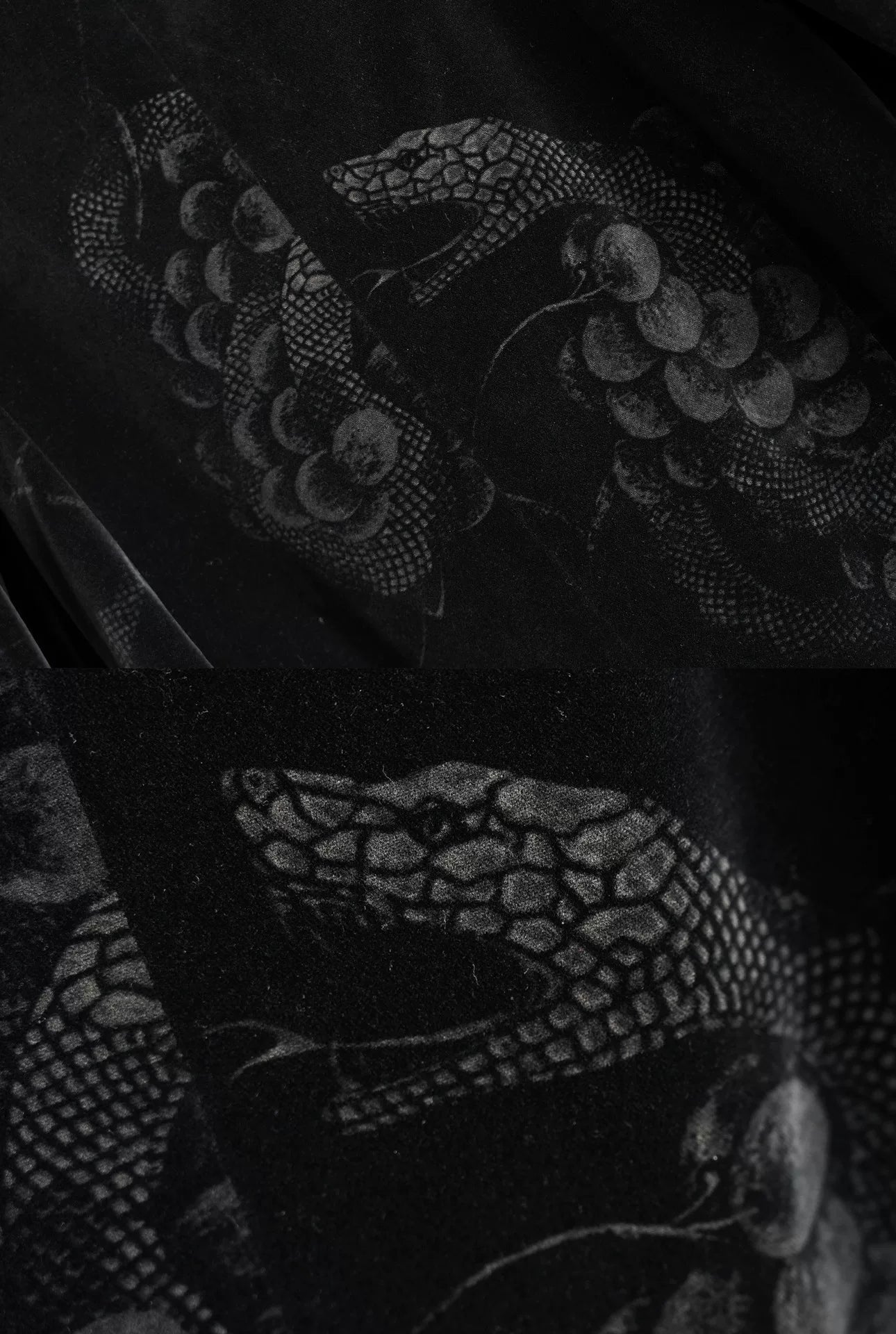 yohji yamamoto velvet jacket with grapes design