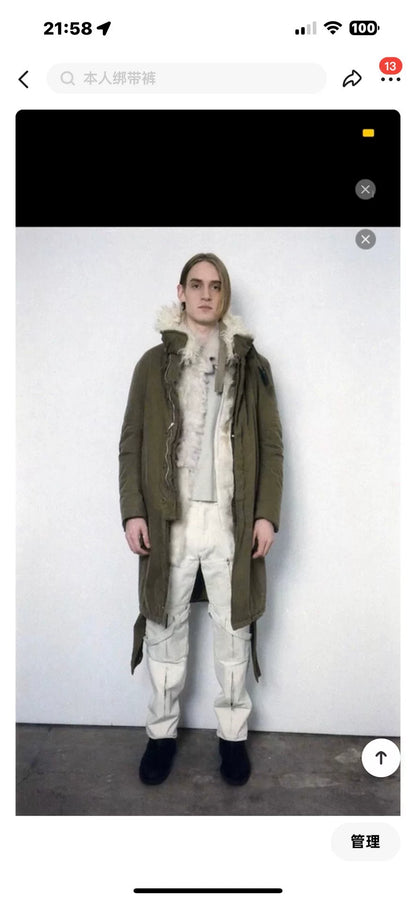 bondage pants with zippers and straps