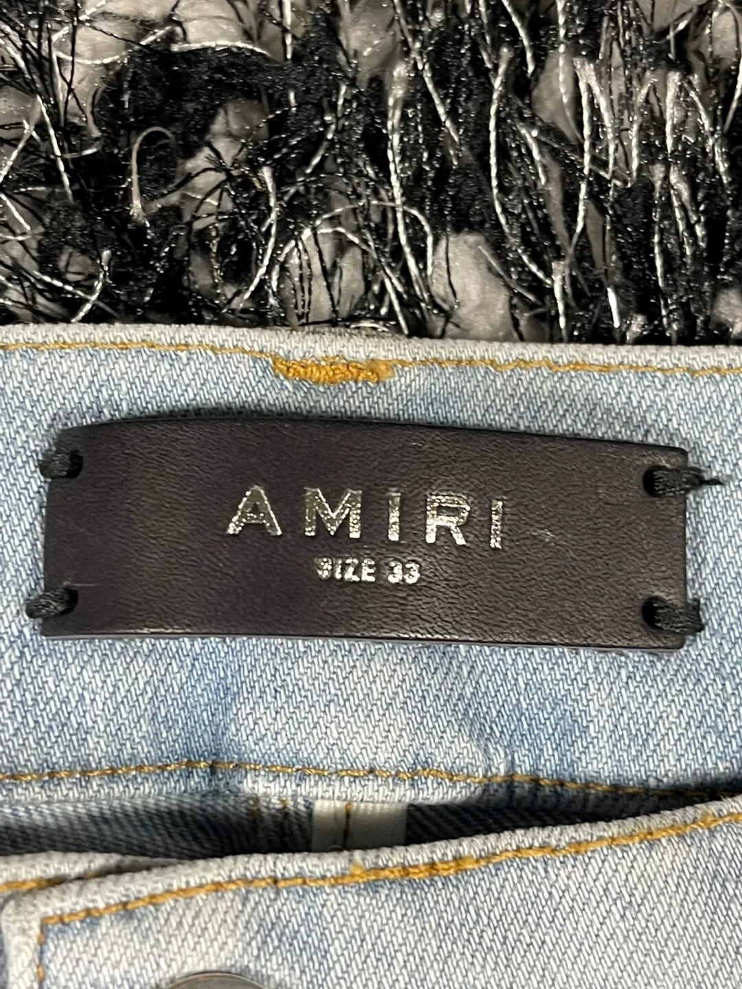Amiri Watercolor Half Track Jean