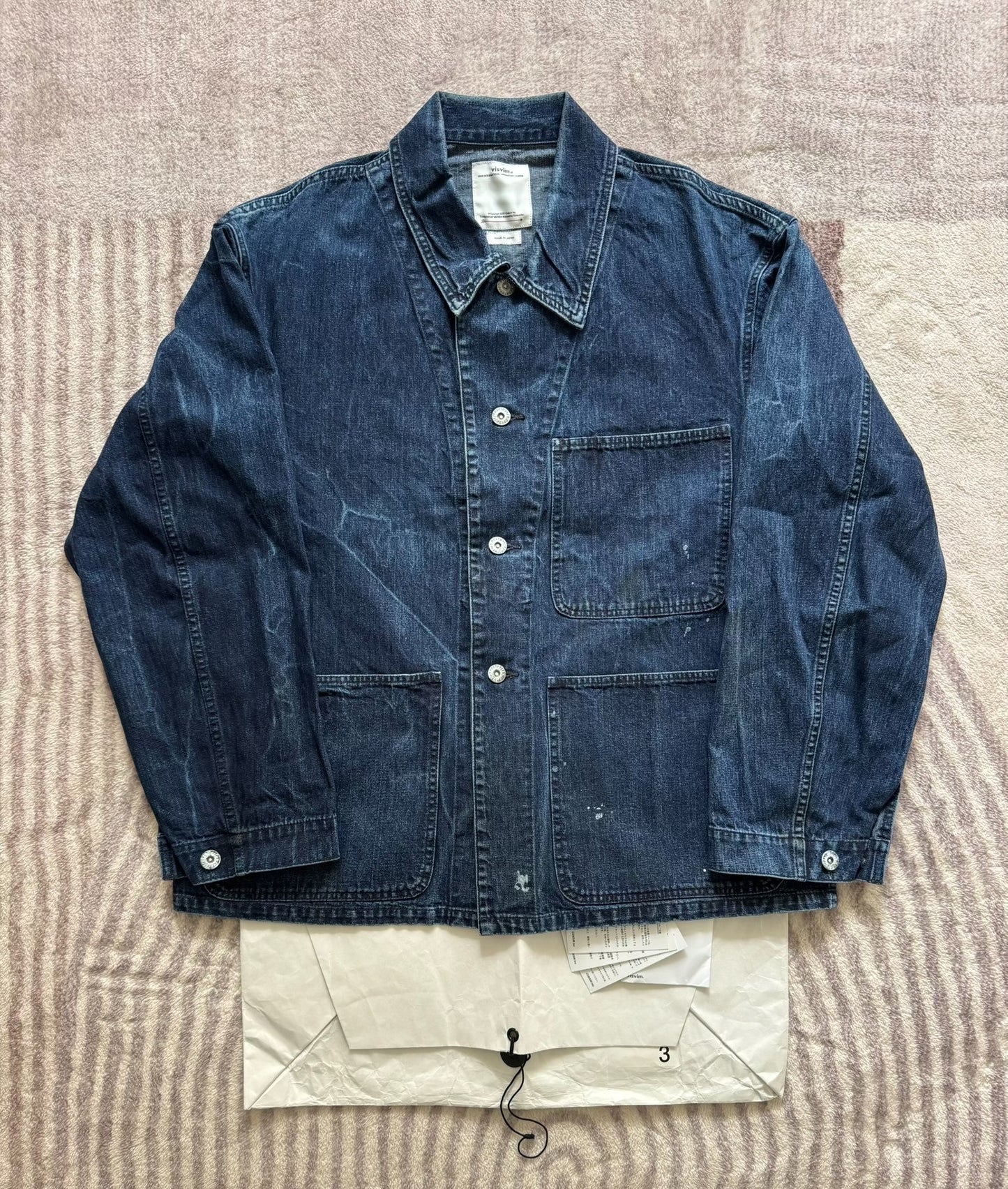 VISVIM 21AW BAKER COVERALL DRY DENIM