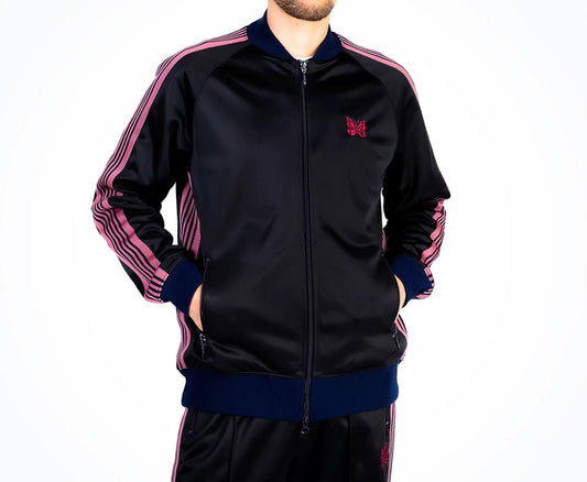 Needles R.C. Track Jacket in Black and Pink