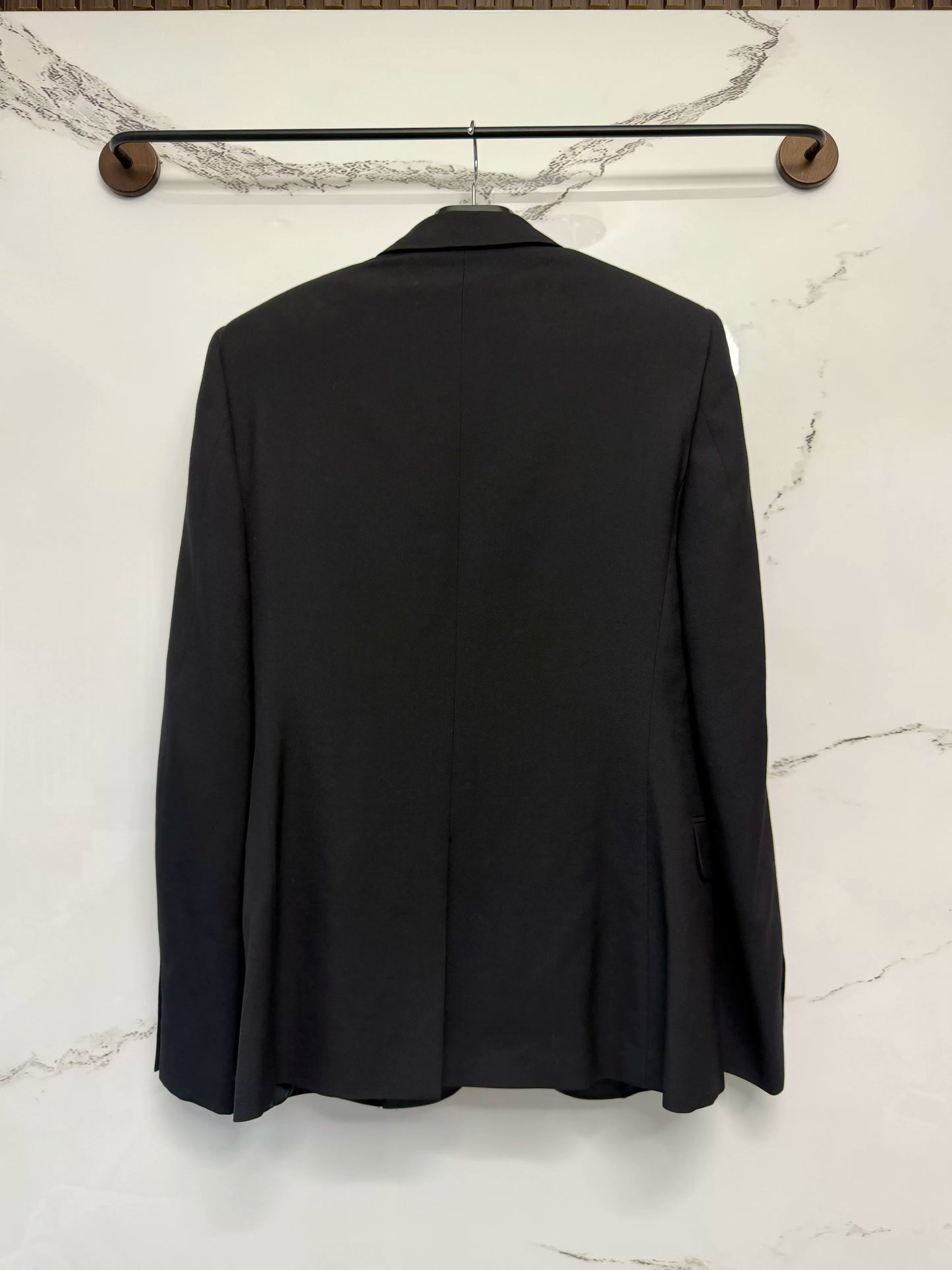 saint laurent leather lapel smoking jacket