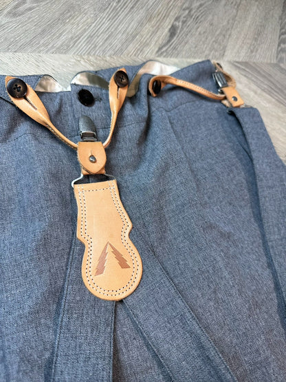 visvim anton suspender pants in gray