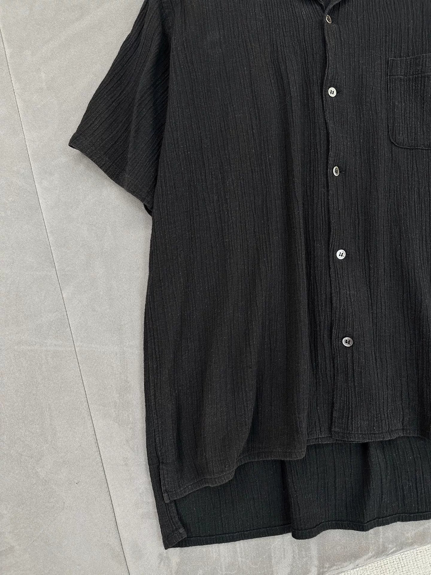 Yohji Yamamoto Y's 90s Textured Short Shirt