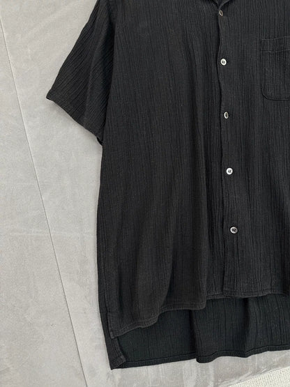 Yohji Yamamoto Y's 90s Textured Short Shirt