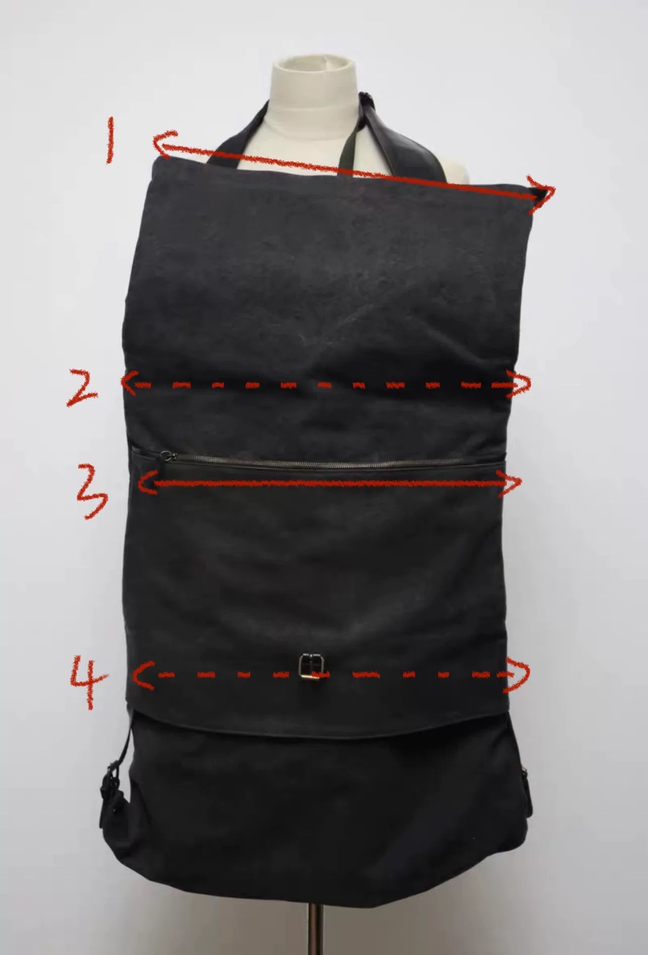 maison martin margiela oversized tote bag